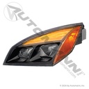 Cascadia LH Black LED Headlight - 2018-2025 Driver Side - A66-01405-002