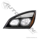 Cascadia LH Black LED Headlight - 2018-2025 Driver Side - A66-01405-002