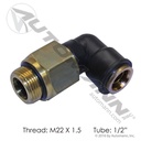 Mack Volvo Air System Check Valve – Norgren OE – M22 x 1.5 to 1/2" PLC – 20999392