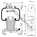 Volvo VNL Cabin Air Spring – Day Cab (2001-Up) – Replaces 20530776 & 1S5-156