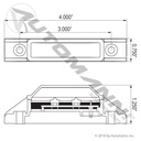 Red LED Clearance Marker Light – 3/4" x 4" Flush Mount – Replaces Truck-Lite 35200R