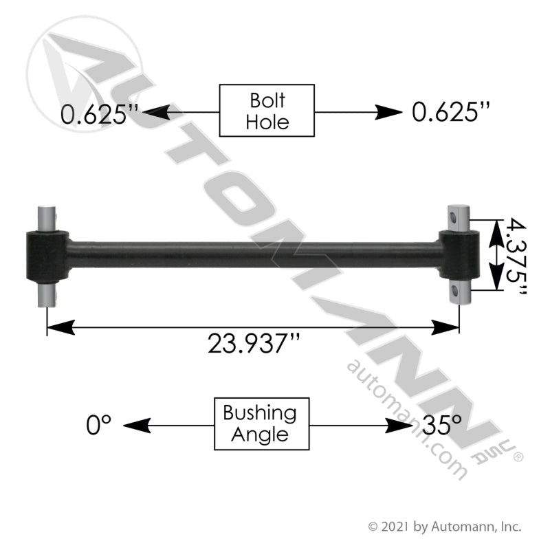 Freightliner Fixed Torque Rod Assembly – FAS I & FAS II – 23.93" – Replaces A16-16749-001