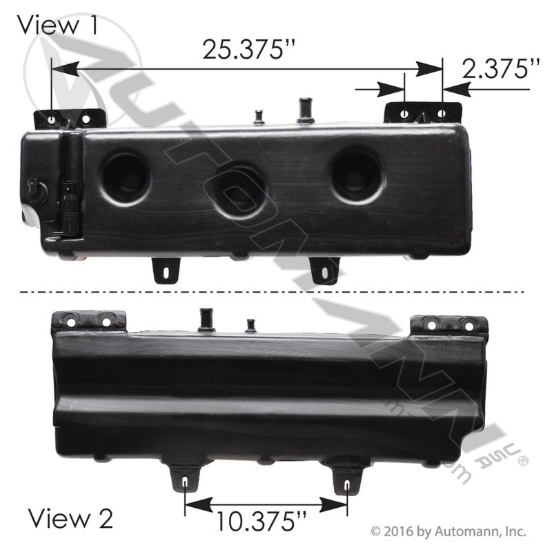 Volvo VNL Washer Fluid Reservoir – Includes Pump – Replaces 82711782