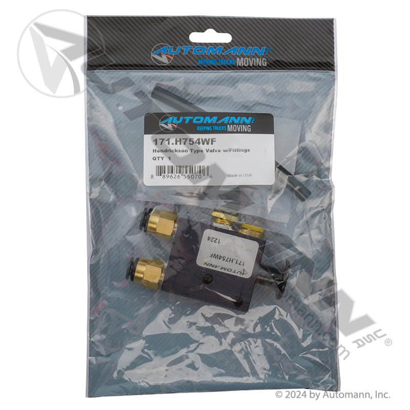 Trailer Dump Valve Assembly – Hendrickson Type – Includes Fittings & Hardware – Replaces VS-25224