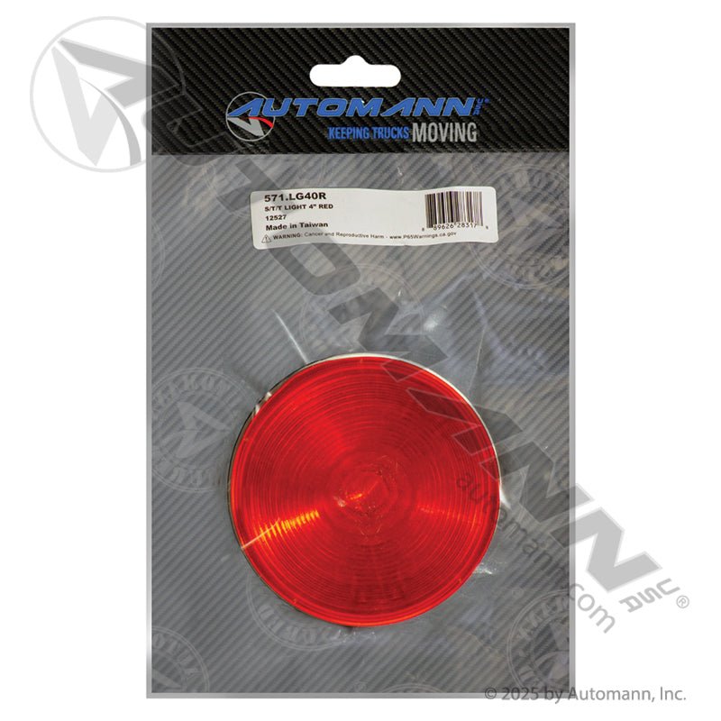 4 Inch Round Stop Tail Light – Red Incandescent – Replaces Truck-lite 40202R
