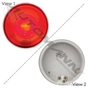 4 Inch Round Stop Tail Light – Red Incandescent – Replaces Truck-lite 40202R