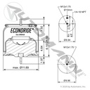 Volvo VNL Air Spring – Mack Twin-Y Suspension – Plastic Base – Replaces 8468