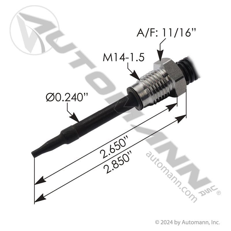 Volvo Mack EGR Temperature Sensor – Sensata OE – 13.9" Harness – Replaces 21164790