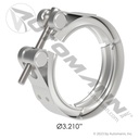 Volvo D13 Turbo V-Band Clamp – 3.21" Stainless Steel – Replaces 20592787