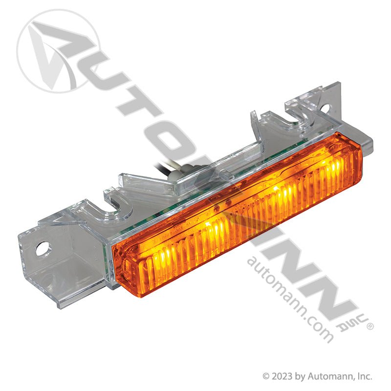 Volvo VNL LED Visor Light – Clear Lens Amber – Replaces 21882502