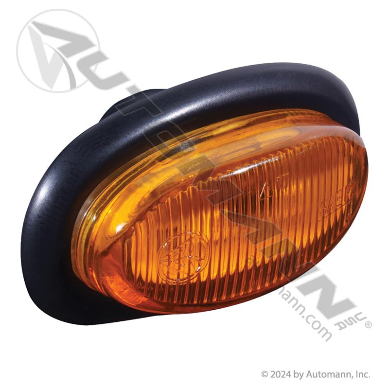 Mini Oval Amber LED Marker Light – 2 Diode Bullet Connectors – Replaces Grote 47963