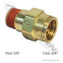 Brass PLC Male Connector – 5/8" Tube x 3/8" NPT – Replaces Parker 68PMT106