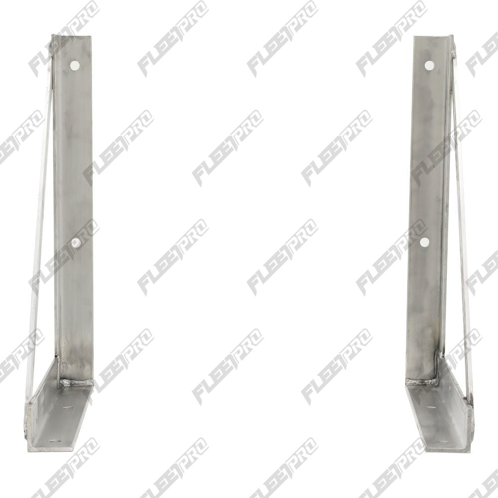 Trailer Tool Cabinet Mounting Brackets – 18" x 24" Aluminum – L & R Set
