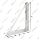 Underbody Tool Cabinet Mounting Brackets – 18" x 18" Aluminum Set – L & R Pair