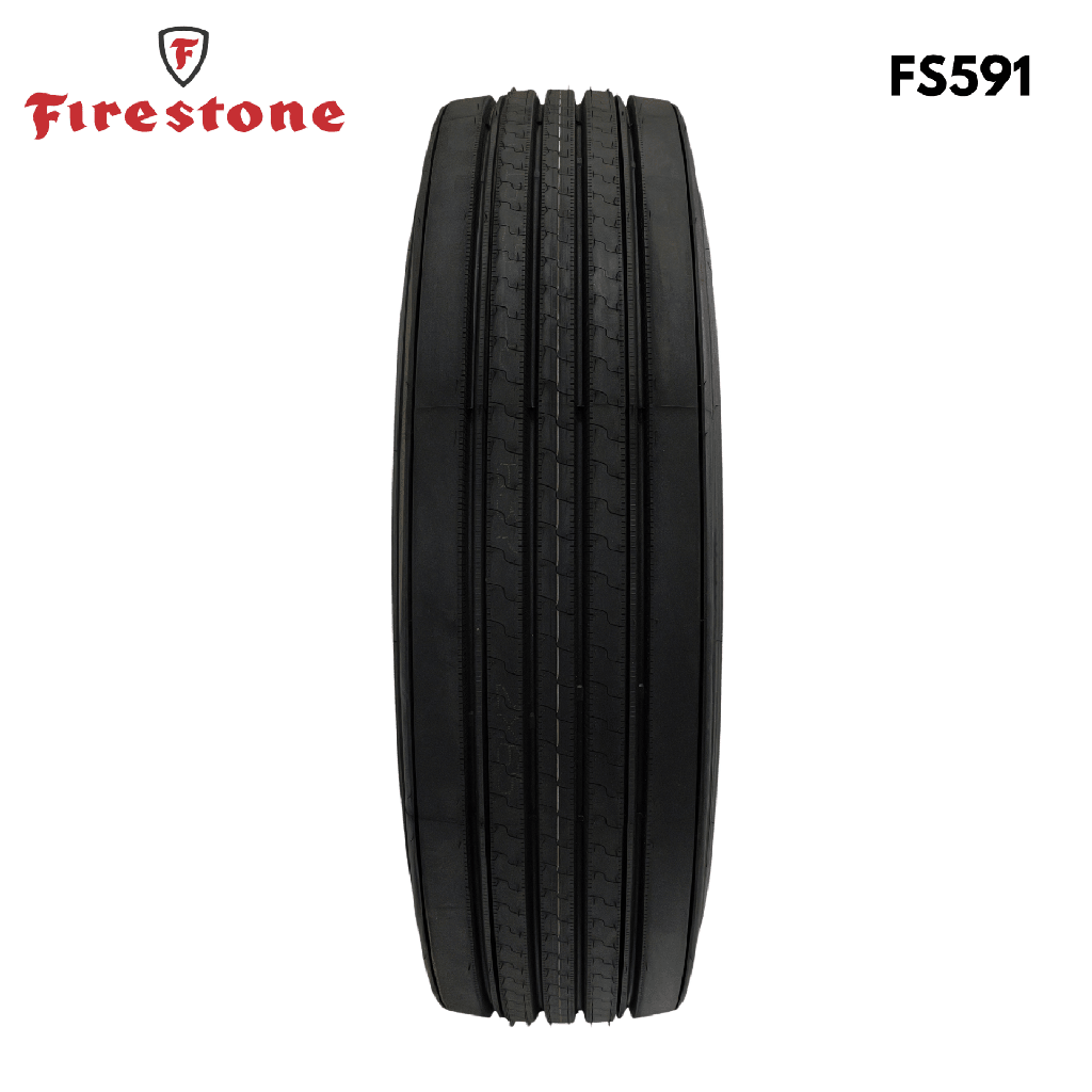 Firestone FS591 Steer Tire 295/75R22.5 - 18/32" Tread Depth 16-Ply