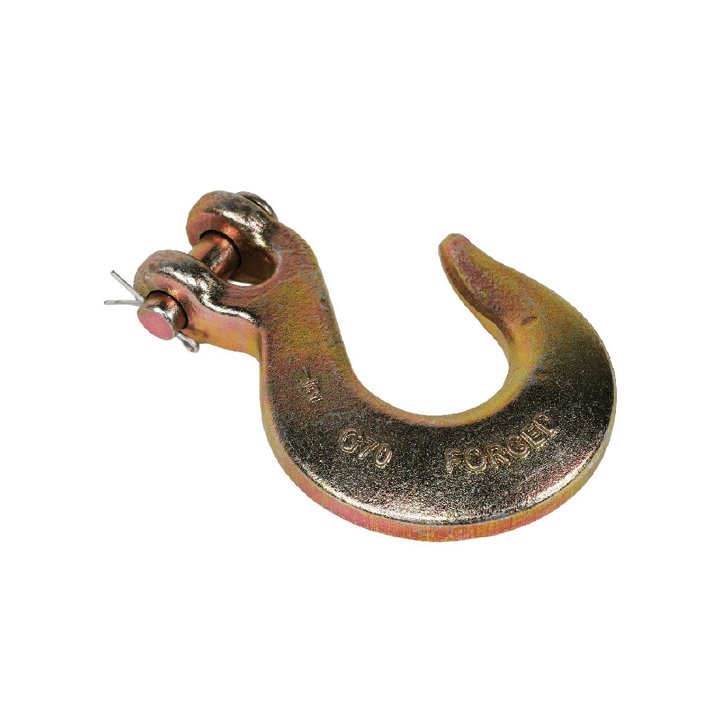 G70 Slip Hook 1/2" with Safety Latch - 11,300 lb WLL Forged Steel