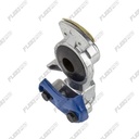 Blue Service Brake Gladhand - Straight Mount (1/2" Female Pipe Thread)