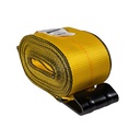 Winch Strap (4" x 30') with Flat Hook – Heavy-Duty Yellow Webbing – 5,400 lb WLL – DOT Approved