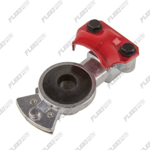 Red Emergency Brake Gladhand - Straight Mount (1/2" Female Pipe Thread)