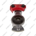 Red Emergency Brake Gladhand - Straight Mount (1/2" Female Pipe Thread)