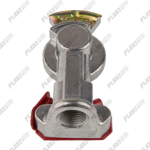 Red Emergency Brake Gladhand - Straight Mount (1/2" Female Pipe Thread)