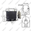 Freightliner Rolling Lobe Air Spring - Premium Suspension Bag - Replaces 16-13810-000