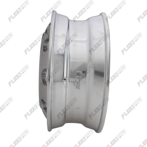 Polished Aluminum 22.5 Truck Wheel - 22.5" x 8.25" Hub Pilot - High Mirror Finish