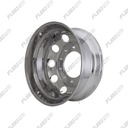 Polished Aluminum 22.5 Truck Wheel - 22.5" x 8.25" Hub Pilot - High Mirror Finish