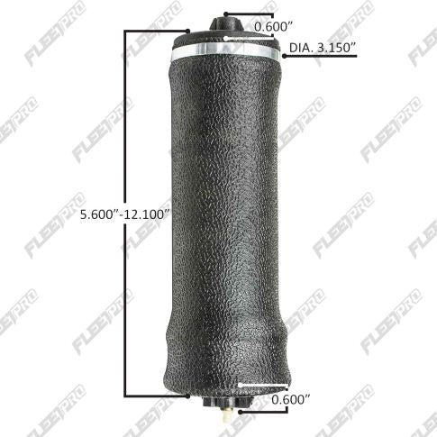 Cascadia Cab Mount Air Spring - Premium Sleeve Type (2008-2018) - Replaces 18-73178-000