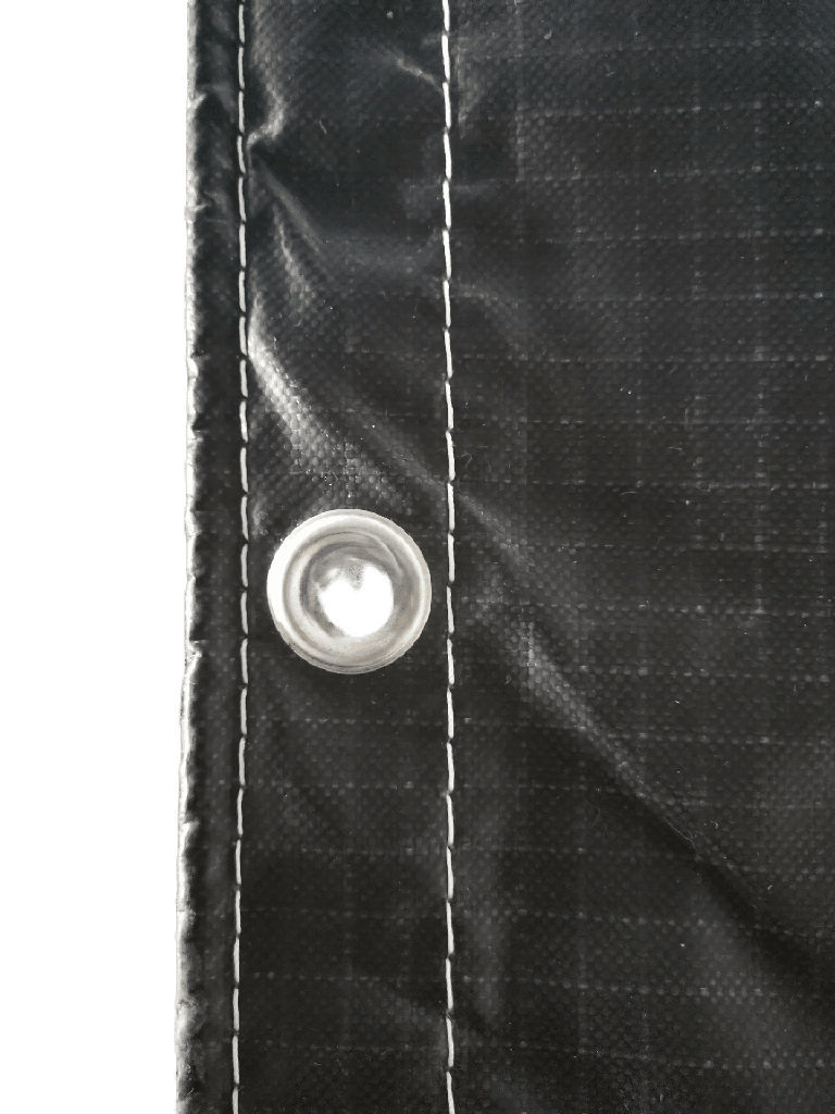 10' Drop Super Vinyl Lumber Tarp - 21’ x 28’ Heavy-Duty Black Flatbed Tarp