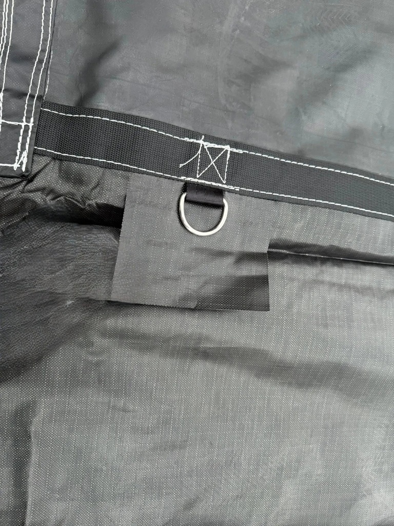 10' Drop Super Vinyl Lumber Tarp - 21’ x 28’ Heavy-Duty Black Flatbed Tarp