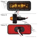Amber Dual Function Marker Light - 3-Diode Hardwired - 571.LD361A3 36203Y