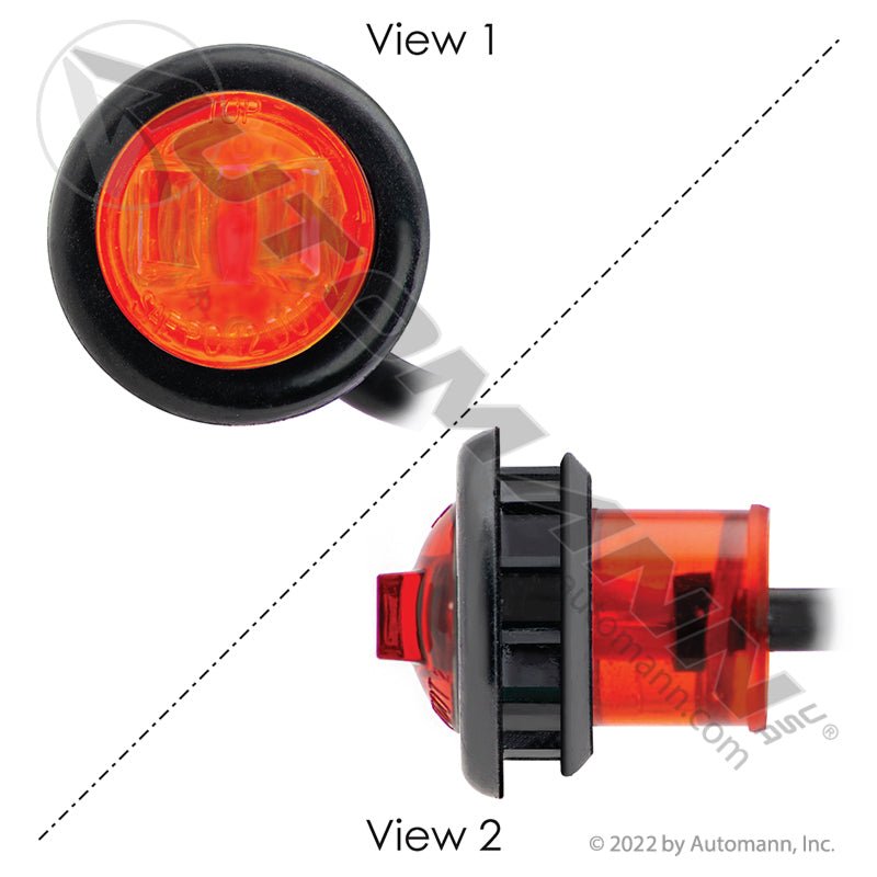Red 3/4 LED Marker Light - 1-Diode Bullet Plug - 33050R 181KRBT2