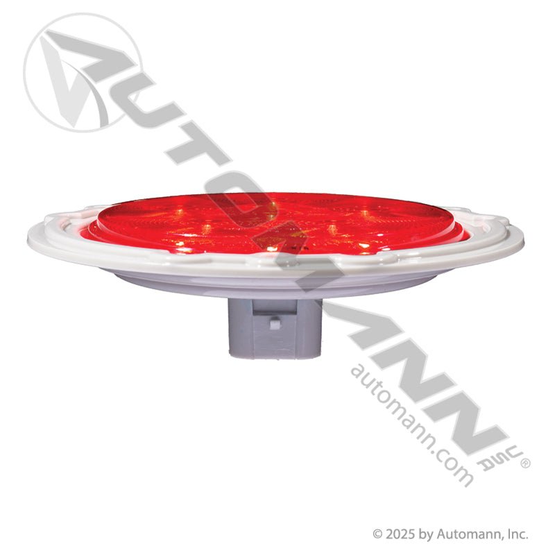 Red 4in LED Flange Light - 6-Diode Weathertight Plug - 44322R 818R7 STL13RFMB
