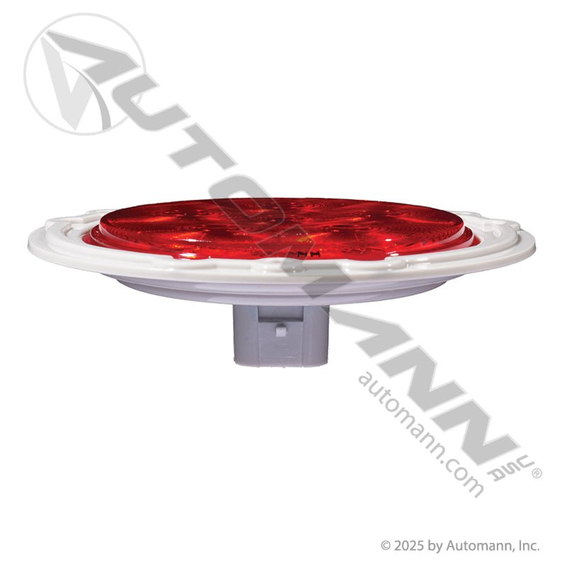 Red 4in LED Flange Light - 6-Diode Weathertight Plug - 44322R 818R7 STL13RFMB