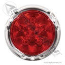 Red 4in LED Flange Light - 6-Diode Weathertight Plug - 44322R 818R7 STL13RFMB