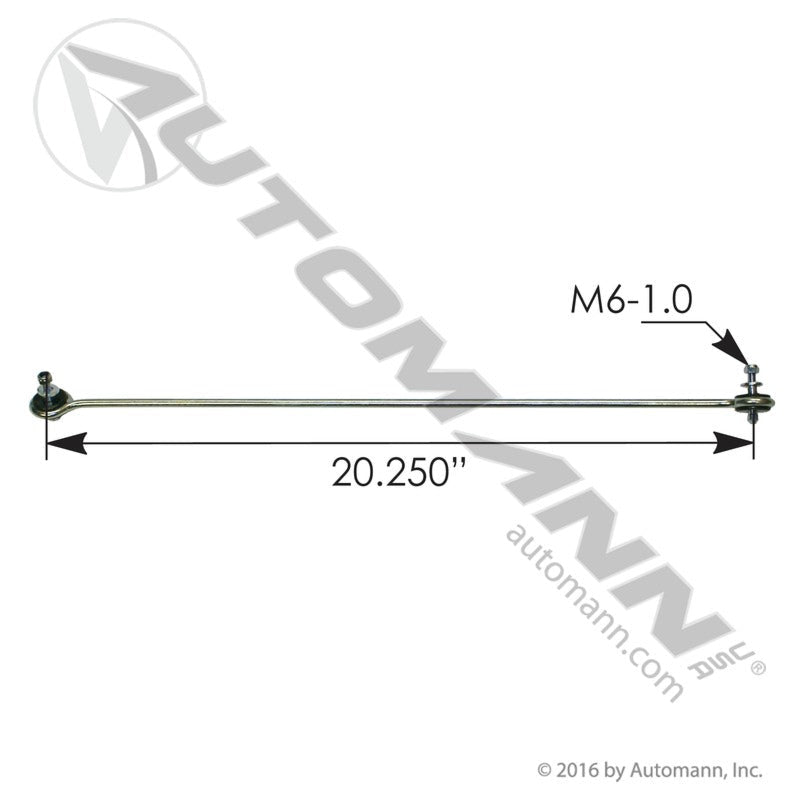 Air Suspension Leveling Valve Rod - 20.25" C-to-C Volvo 22379948 85141824 MSRK9692