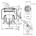 OE Cascadia Rolling Air Spring - 2018+ A1621558001 910S-16P1652 566.CT602206