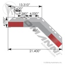 Angled Aluminum Conspicuity Plate Set - 45 Degree 033-04263-2 562.444K