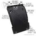 Volvo Quarter Fender Splash Shield - 2018-2026+ VNL Polyurethane 82757709