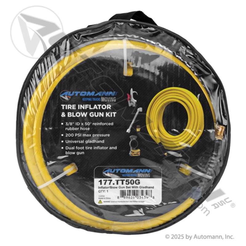 Gladhand Blow Gun Inflator Set - Automann 177.TT50G Velvac 580003
