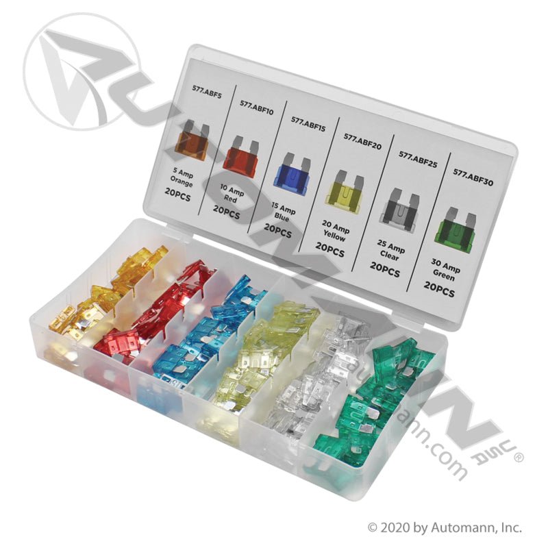 120 Piece Blade Fuse Assortment - Automann 577.ABF120-KT ATD-364