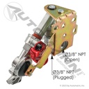 Red Pivoting Emergency Gladhand Assembly - 3/8" Rear Port Automann 179.1106