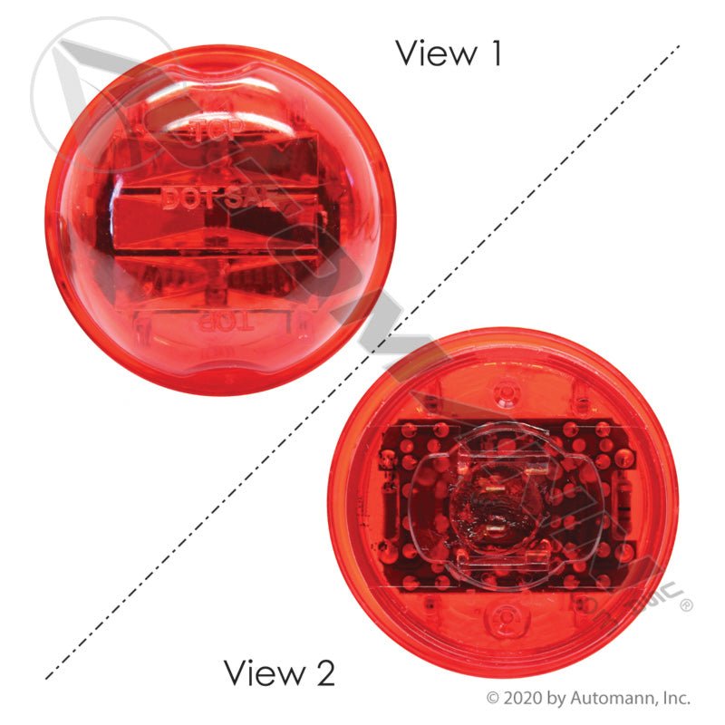 Marker Light LED 2 Inch Red - 8-Diode PC Rated 571.LD302R8 30375R