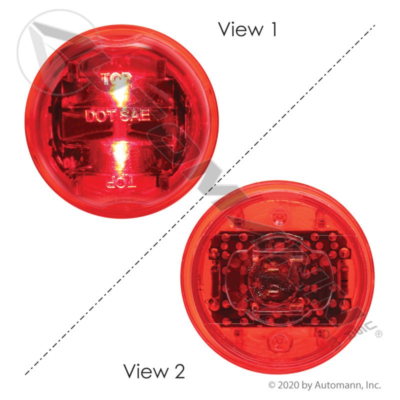 Marker Light LED 2 Inch Red - 8-Diode PC Rated 571.LD302R8 30375R
