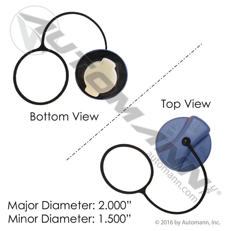 Freightliner Cascadia DEF Tank Cap - Replaces OEM 04-27757-000 04-34903-000