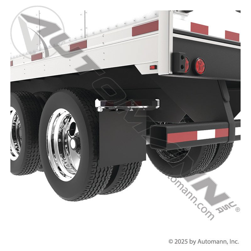 Black Poly Smooth Mud Flap - 24" x 24" x 0.15" Automann 562.022424B