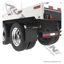 Black Poly Smooth Mud Flap - 24" x 24" x 0.15" Automann 562.022424B