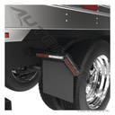 Black Poly Angled Mud Flap - Universal LH/RH 24" x 24" 562.022424RB