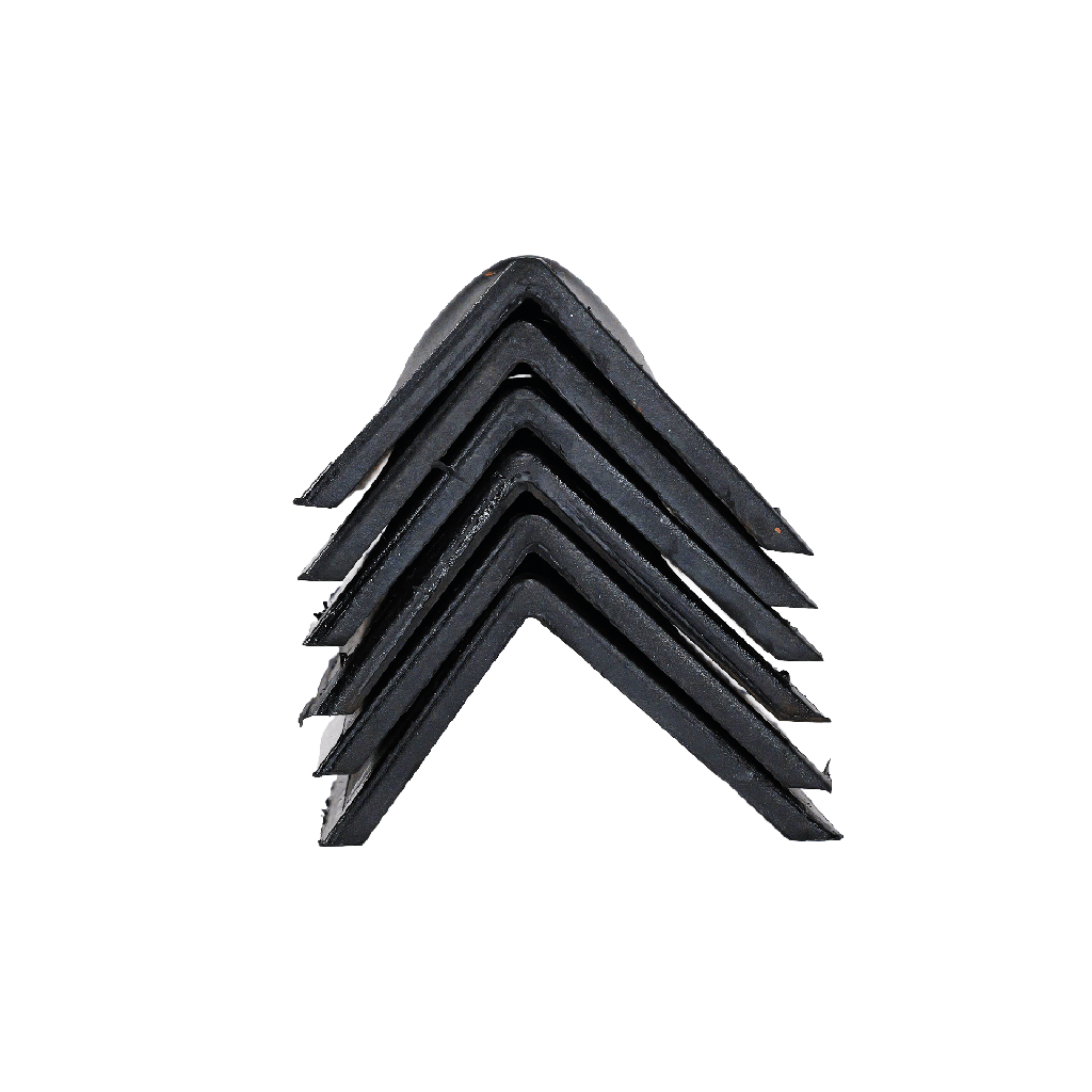 Steel Corner Protector w/ Rubber Backing - 6" x 4” Heavy-Duty Edge Guard